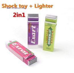 Electric Shock Gum and Lighter 2in1