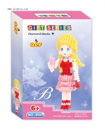 QCF Micro Blocks Barbie doll 9895