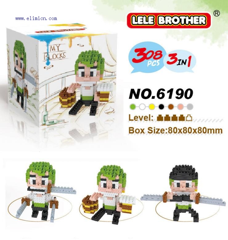 LE LE 3IN1 One Piece Blocks 6190