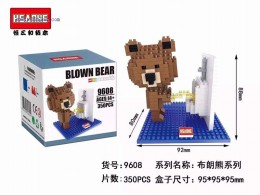 HSANHE Mini Blocks Brown Bear 9608