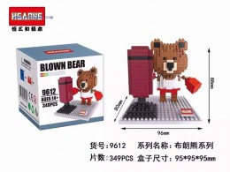 HSANHE Mini Blocks Brown Bear Boxing 9612